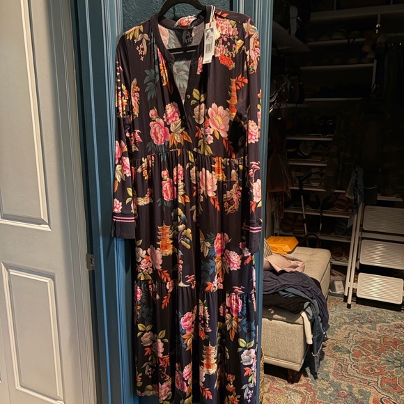 NEW Johnny Was Floral Long Sleeve Dress - Picture 9 of 10